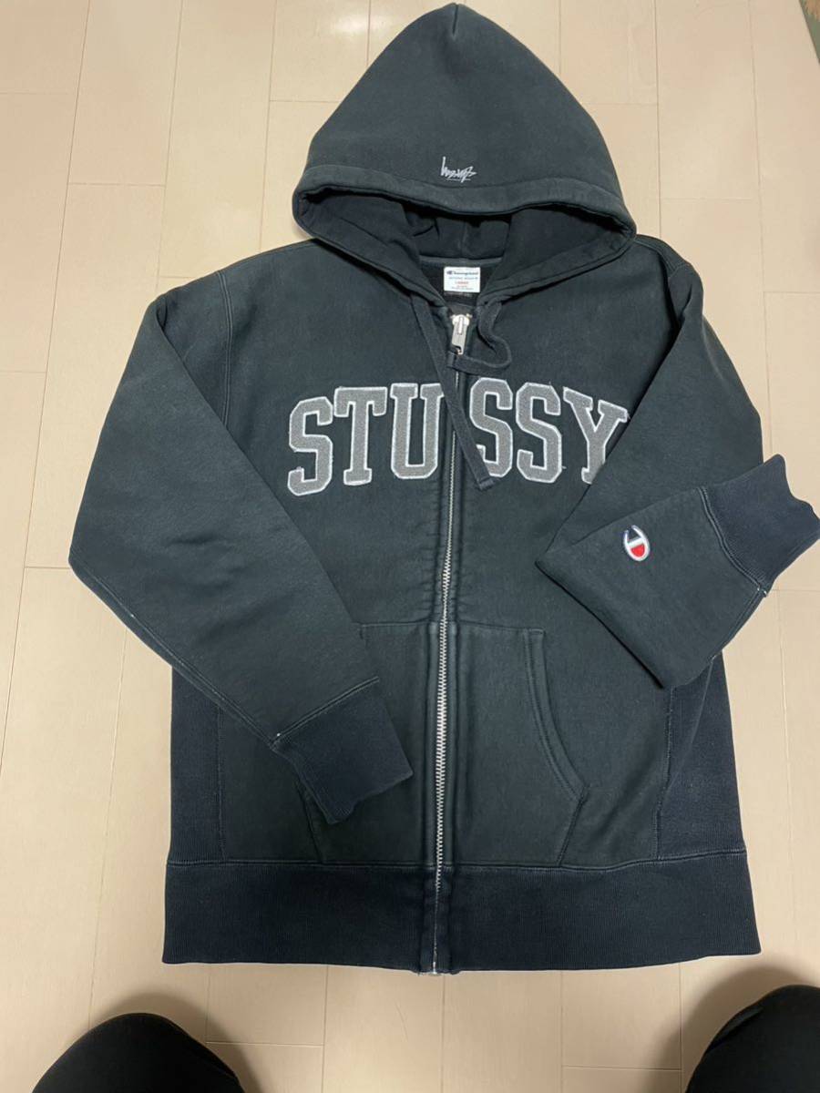 stussy champion チャンピオン windstopper ウインドストッパー ジップアップパーカー パーカー