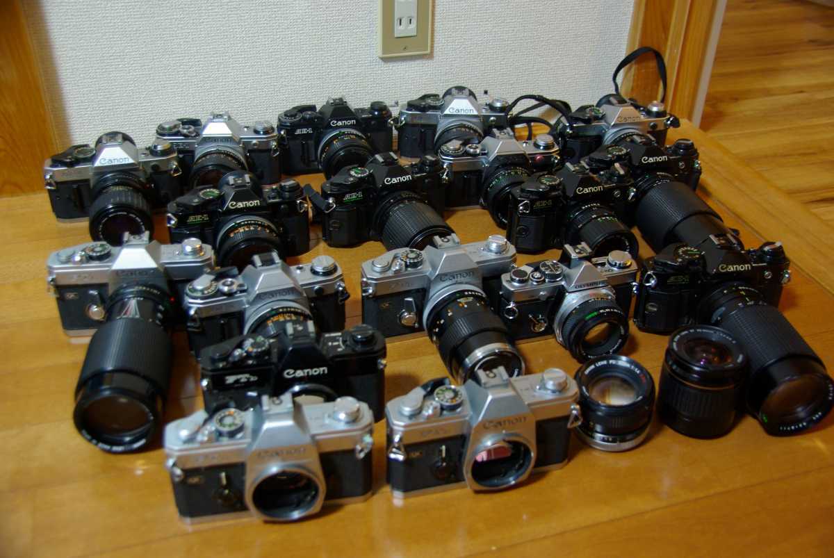 AE-1 PROGRAM AE-1 ftb om2 まとめ　ジャンク扱い　18台　50 1.4レンズセットたくさん