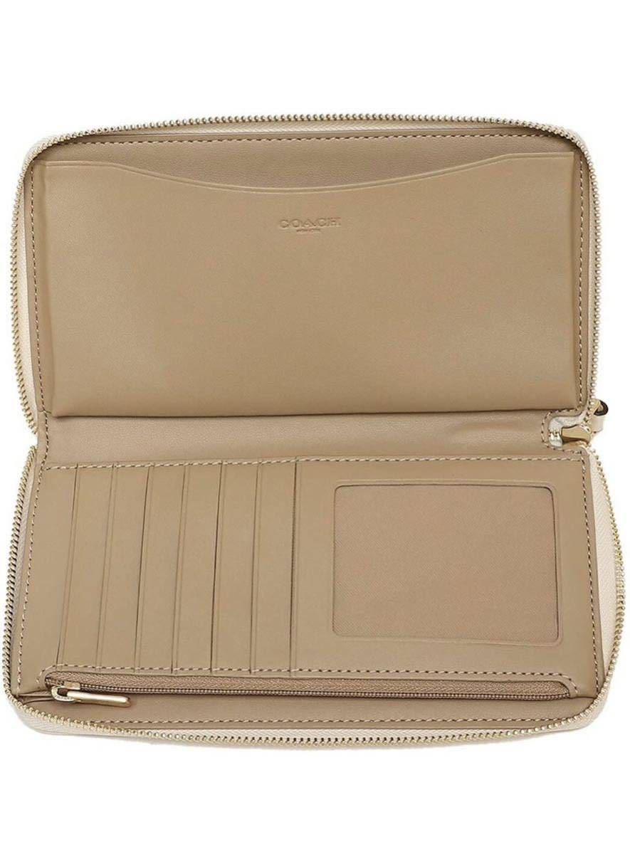 長財布 COACH コーチ シグネチャー レディース ブランド ストラップ