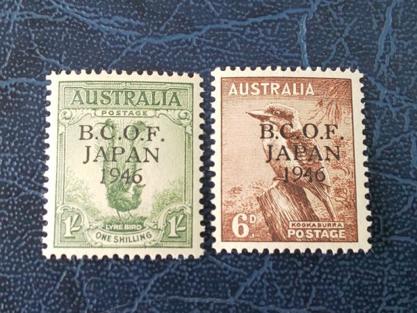 k*n様 日本占領　英国連邦占領軍切手 未使用７種完❗️ 0105F78 日本占領イギリス連邦軍切手 7種完 オーストラリア B.C.O.F.