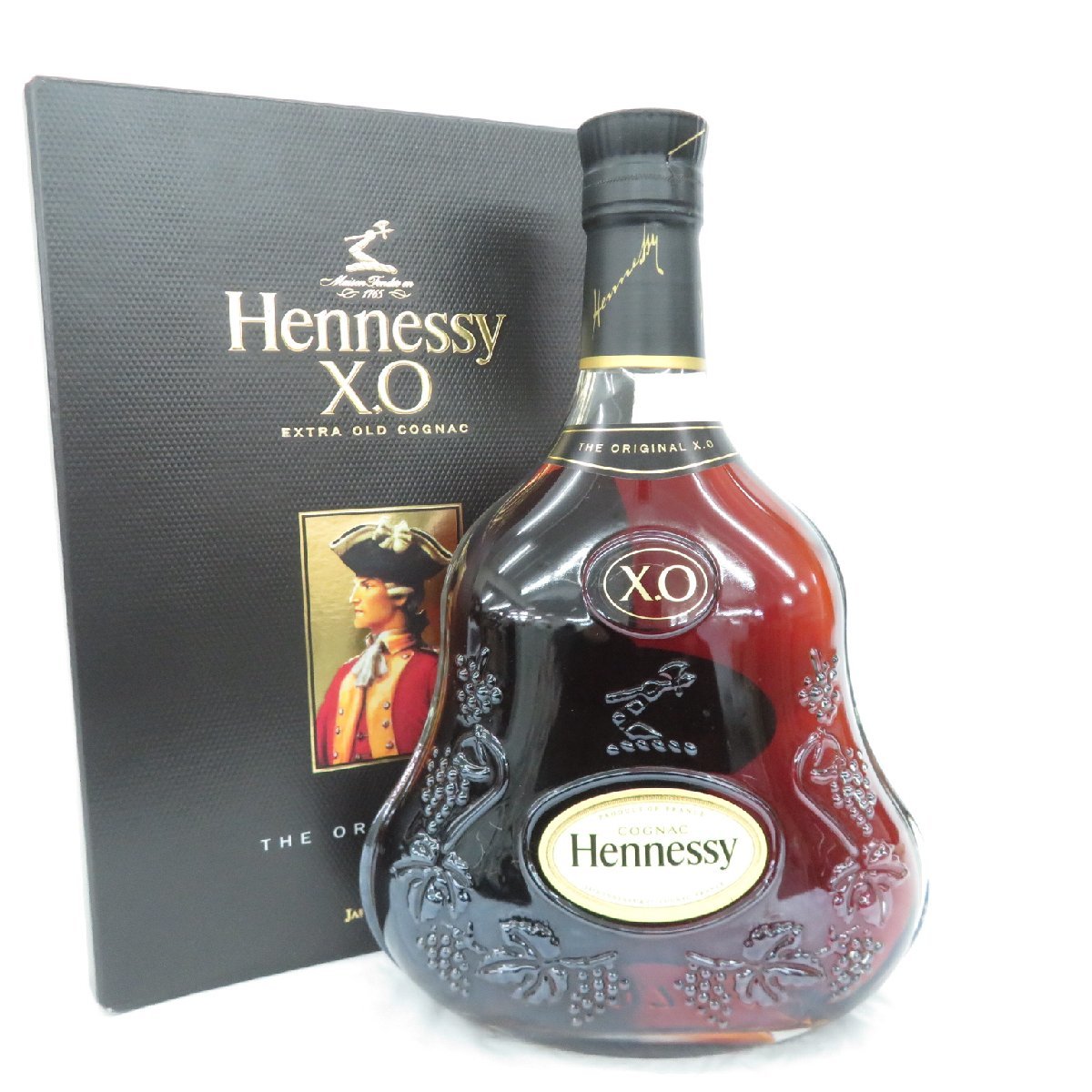 【未開栓】Hennessy ヘネシー XO 黒キャップ クリアボトル ブランデー 700ml 40% 箱付き 11197493 0127