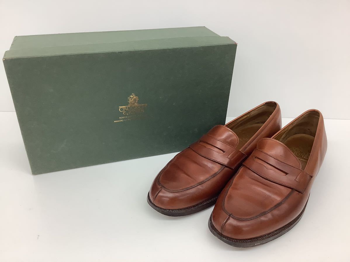 人気定番，品質保証 IN024-A7m80 Crockett&Jones クロケット&ジョーンズ ローファー ブラウン 8E メンズ 靴(8インチ)｜売買されたオークション情報、yahooの商品情報をアーカイブ公開 - オークファン 靴