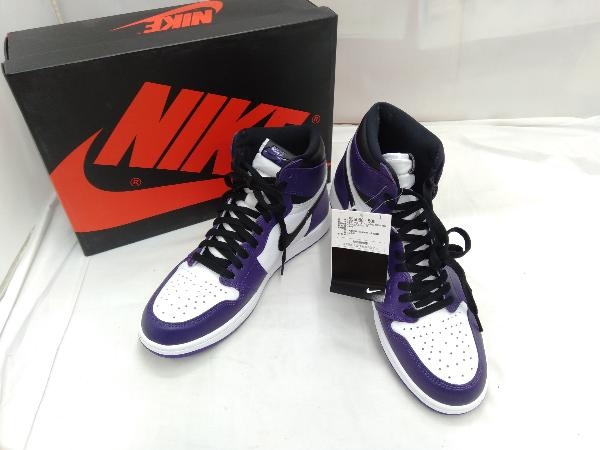 NIKE スニーカー AIR JORDAN 1 Retri High OG ナイキ　エア　ジョーダン　555088ー500　28.5cm 箱有　パープル