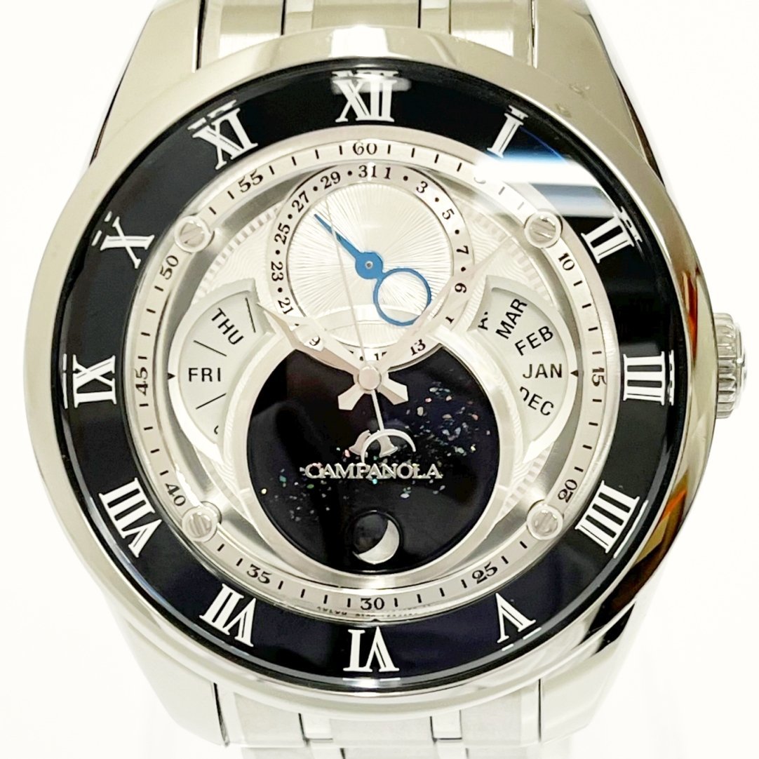 【1円スタート】【美品・箱付き】 CITIZEN シチズン 8730-T022341 カンパノラ 天彩星 SS ソーラー メンズ 141820 腕時計