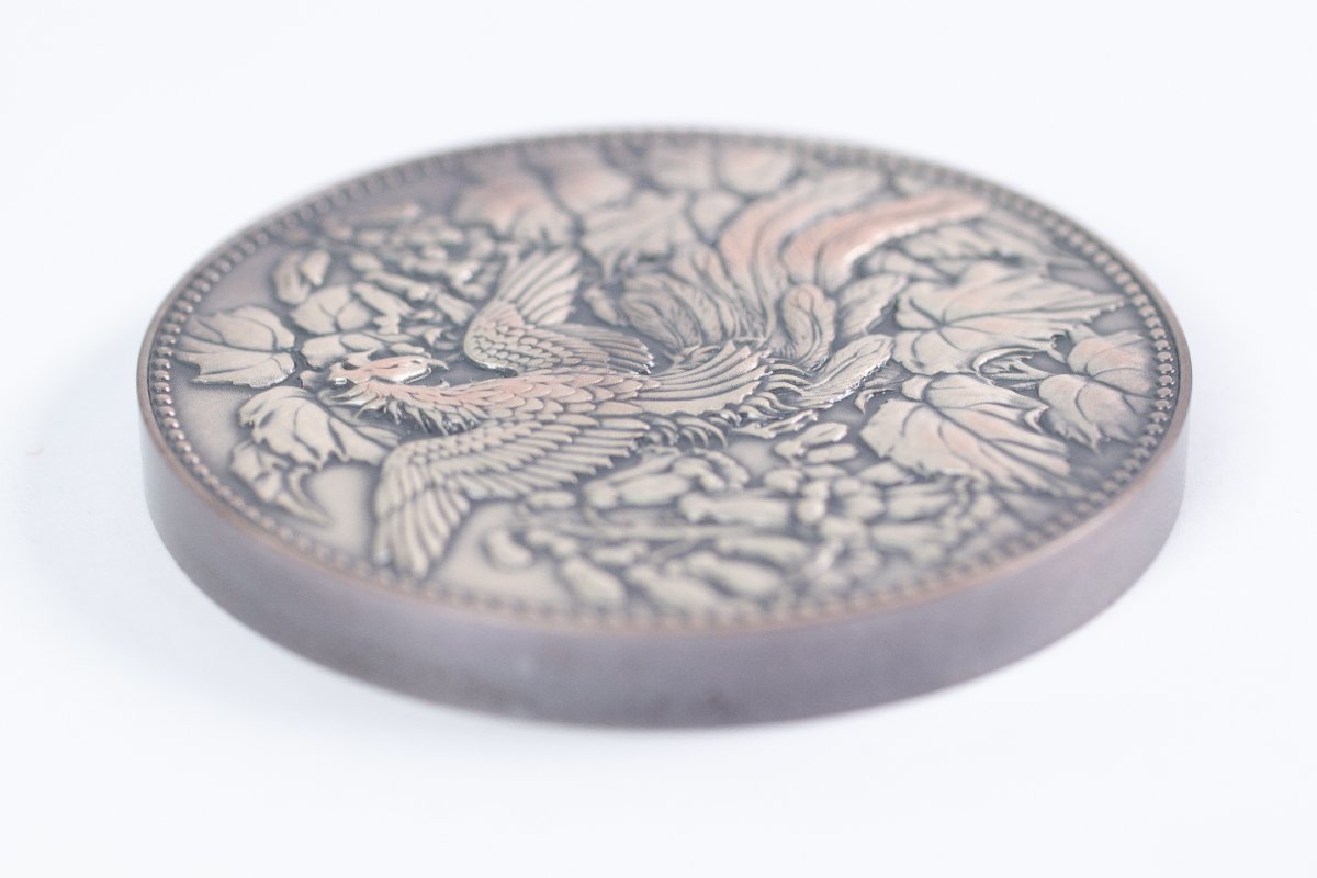 造幣局 500円白銅貨幣発行 記念メダル SILVER 純銀製 約126g 1982年