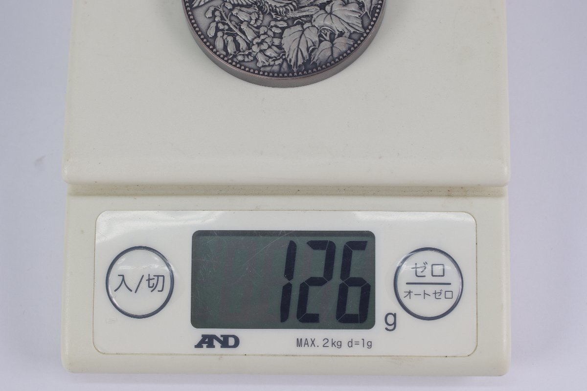 造幣局 500円白銅貨幣発行 記念メダル SILVER 純銀製 約126g 1982年