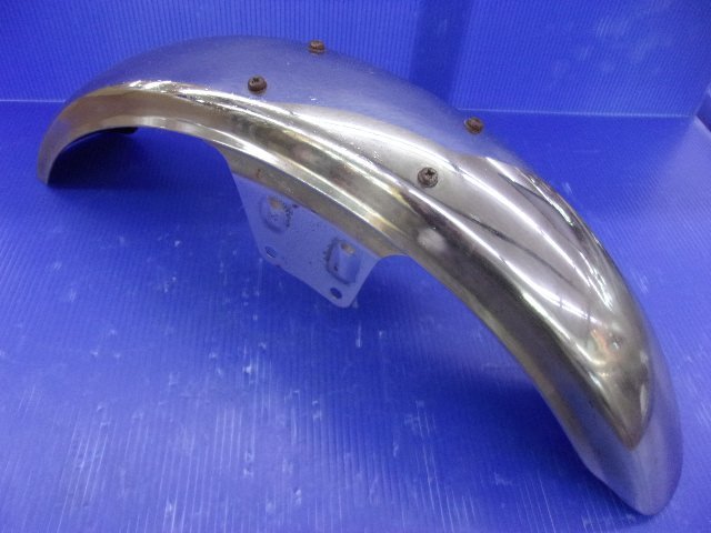 z250ft フロントフェンダー　純正 T【184】カワサキ Z250FT 後期 純正 フロントフェンダー 腐り無し