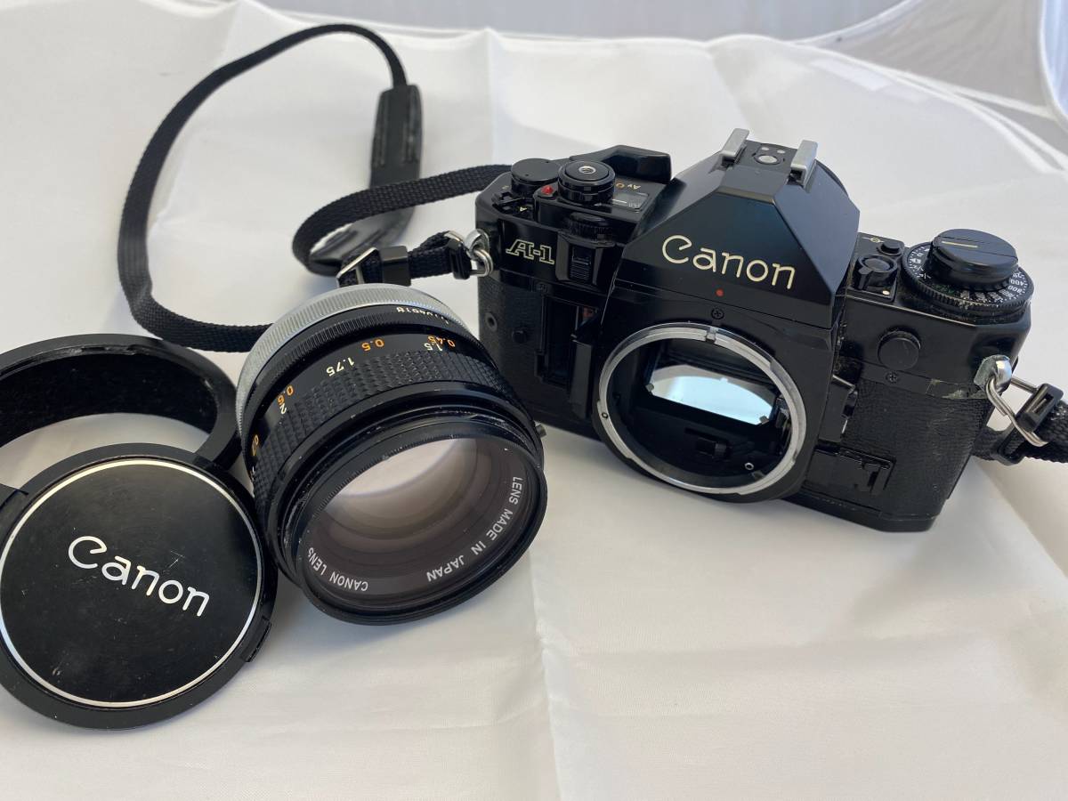 Canon キャノン A-1 FD 50mm 1:1.4 一眼レフフィルムカメラ ボディ レンズ　動作未確認　♯1251 Canon 50mm FD ボディ BW-52B マニュアルフォーカス