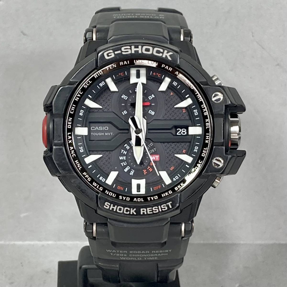 美品 G-SHOCK GW-A1000-1AJF グラビティマスター タフソーラー 電波 