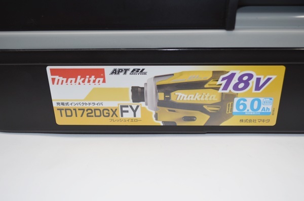 未開封 新型 makita マキタ 充電式 インパクトドライバ 18V 6.0Ah TD172DGXFY 税込 送料無料
