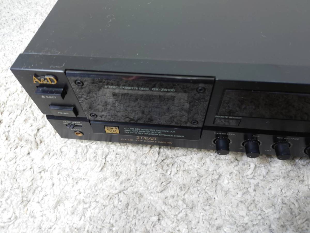 A&D AKAI GX-Z6100 / アカイ 3ヘッドカセットデッキ【ジャンク品】♪TK