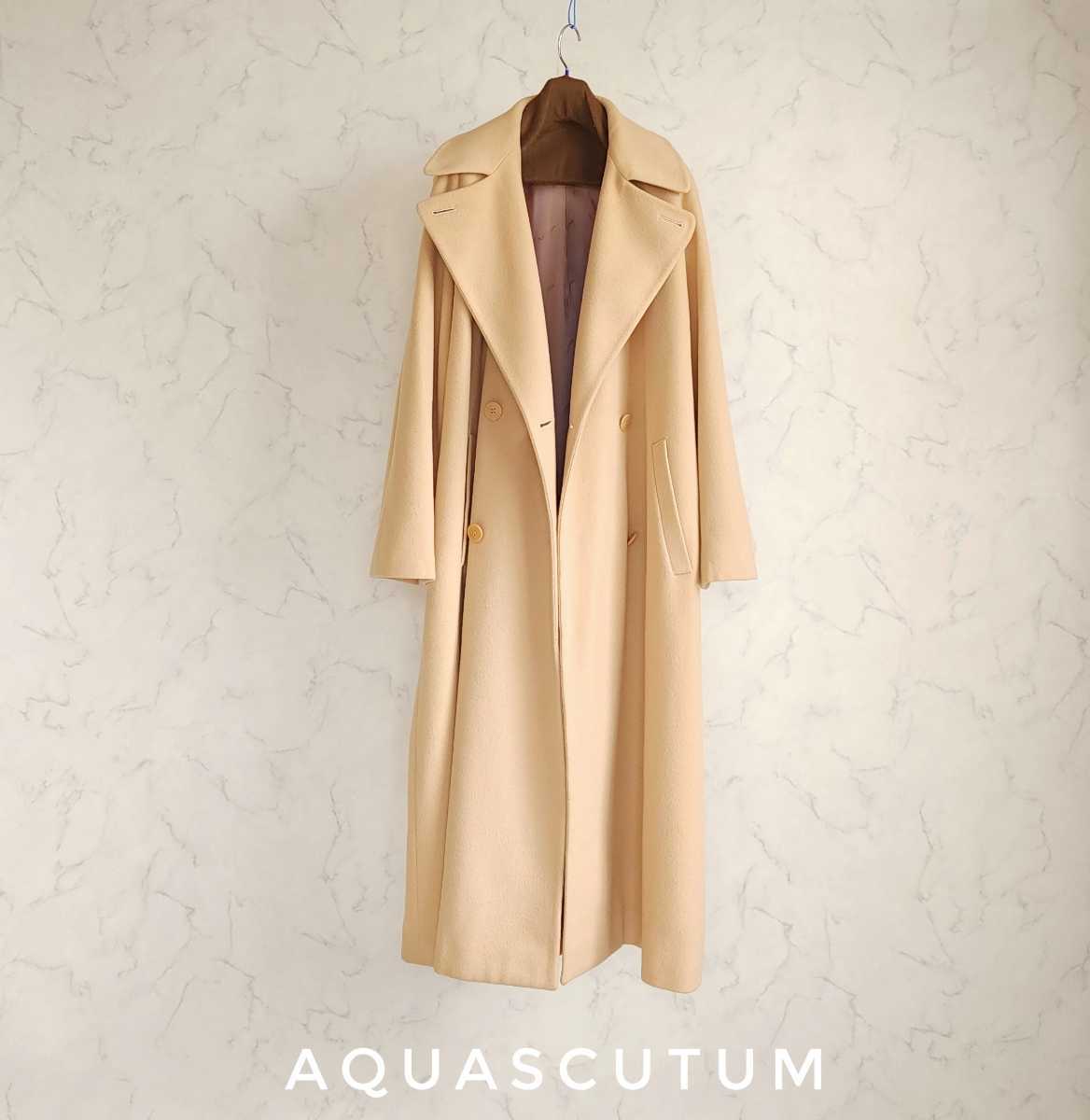 超高級 Aquascutum 憧れのセレブ御用達英国製オーバーサイズチェスター