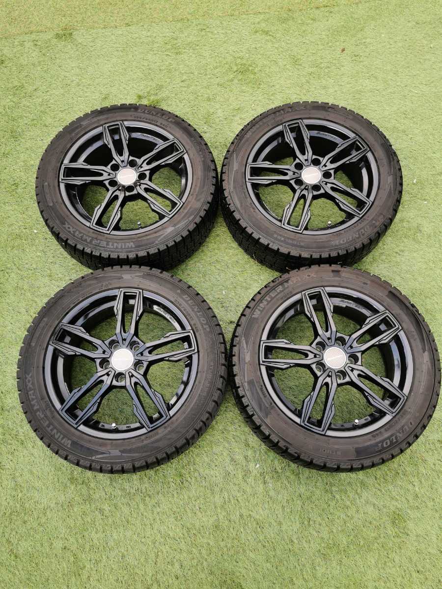 訳あり　スタッドレスタイヤ ホイールセット4本 ダンロップ 225/50R17　VWシャラン用