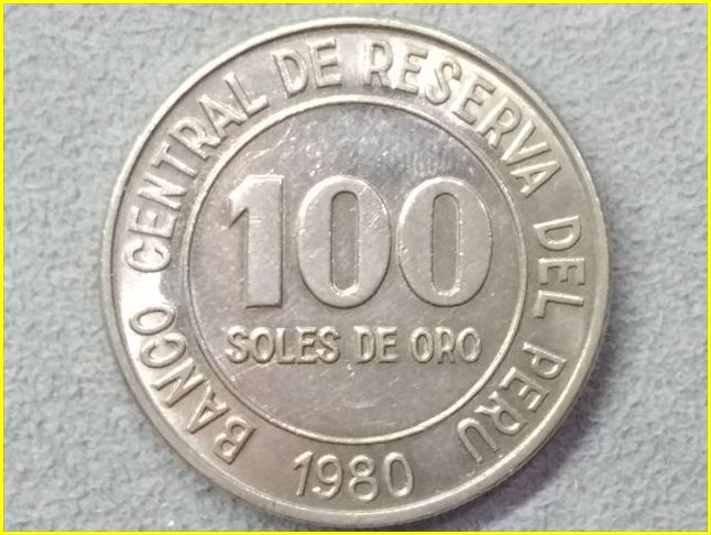 ペルー 100ソル 硬貨/1980年 100 SOLES DE ORO/旧硬貨/コイン/古銭