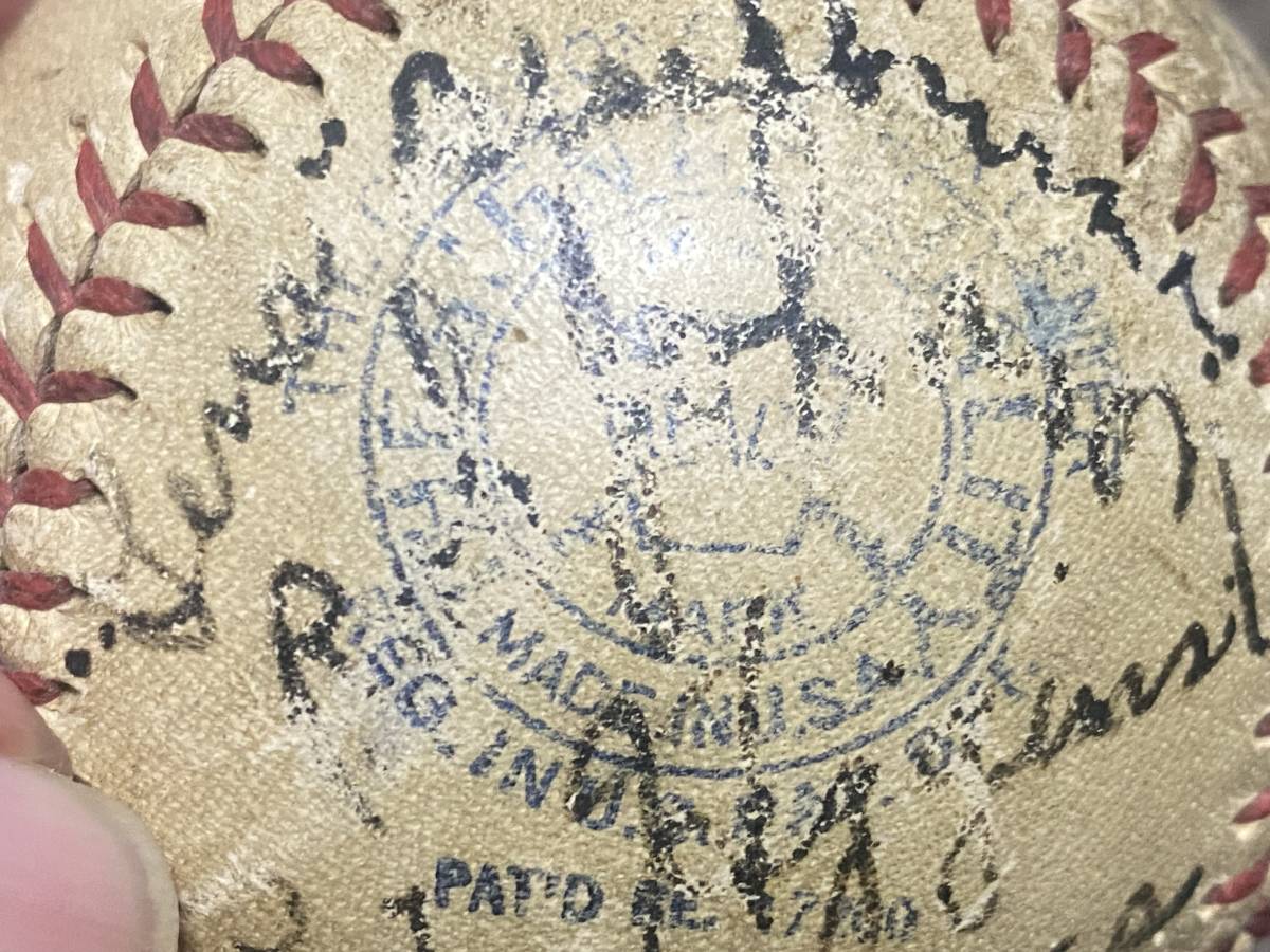 1900年代？？ 日米野球？ アメリカンリーグ？ 選手直筆サイン 