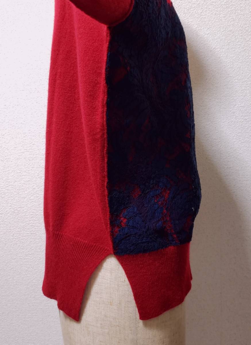 ゾーアンドネマ ニット カシミヤ混 レース ウールカシミヤ ニット