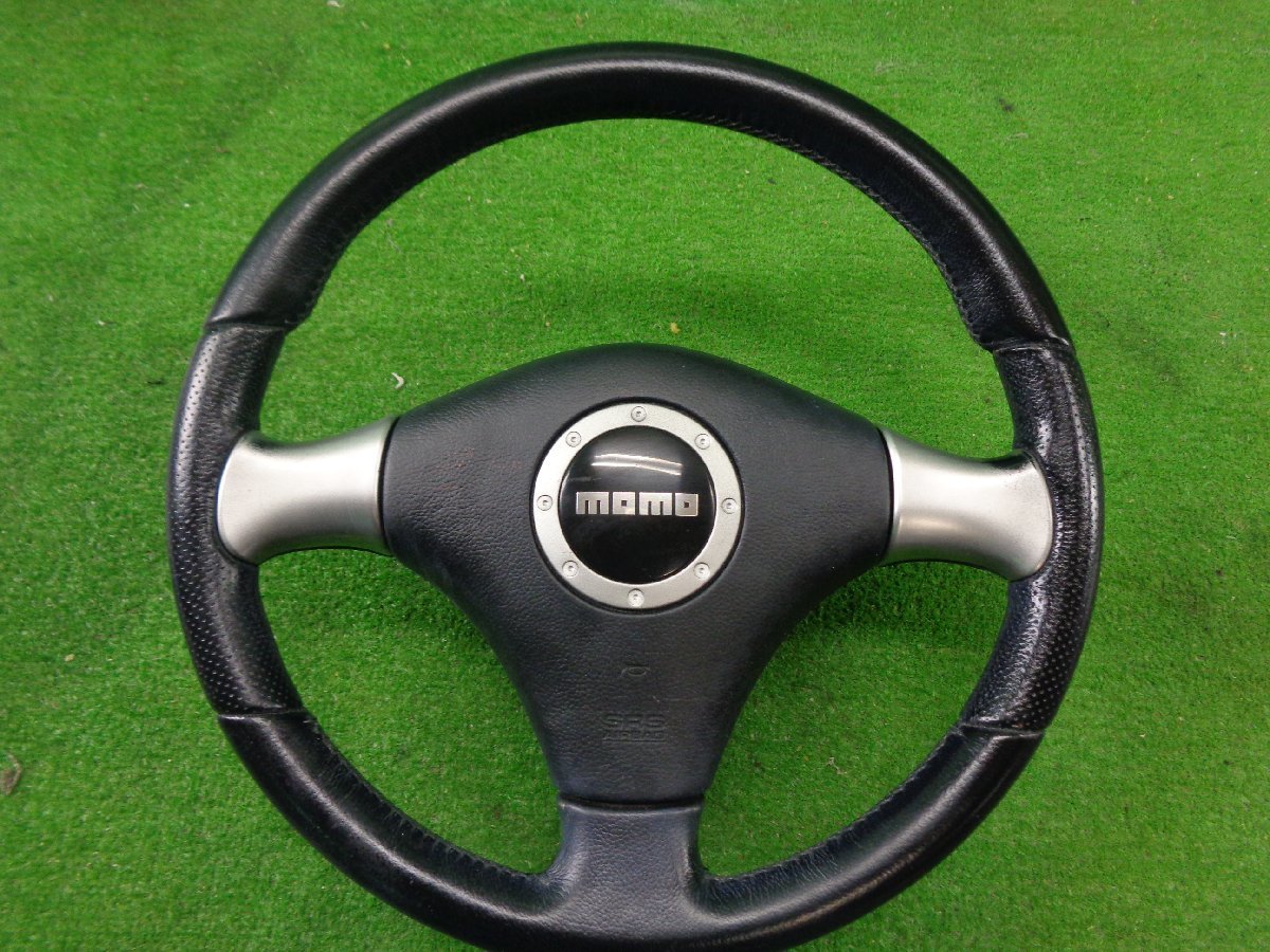 ダイハツ 純正OP MOMO 本革ステアリング 中古品 ダイハツ 純正