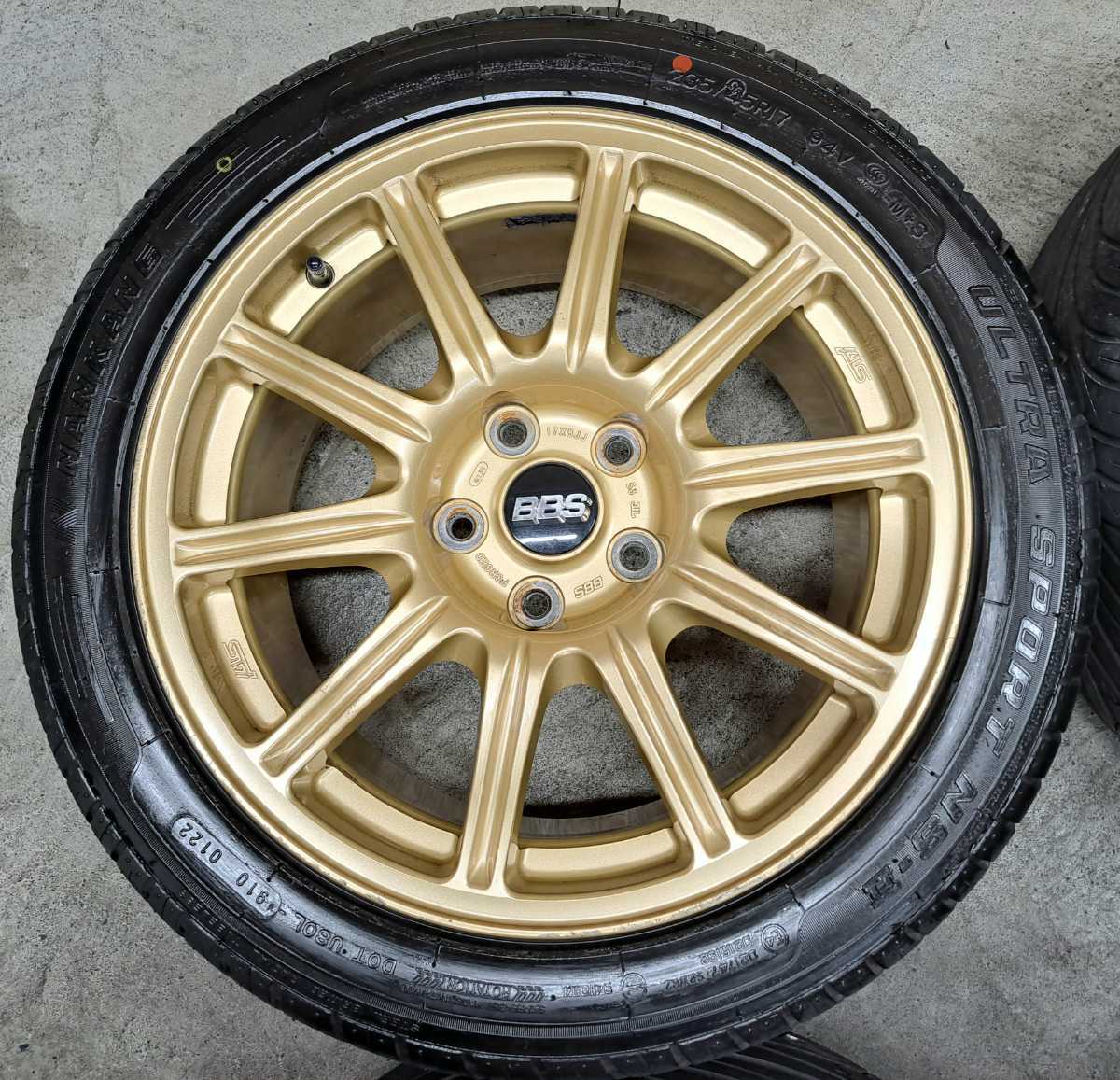 希少】スバル インプレッサ WRX STI 純正 BBS ホイールタイヤ 2022年 
