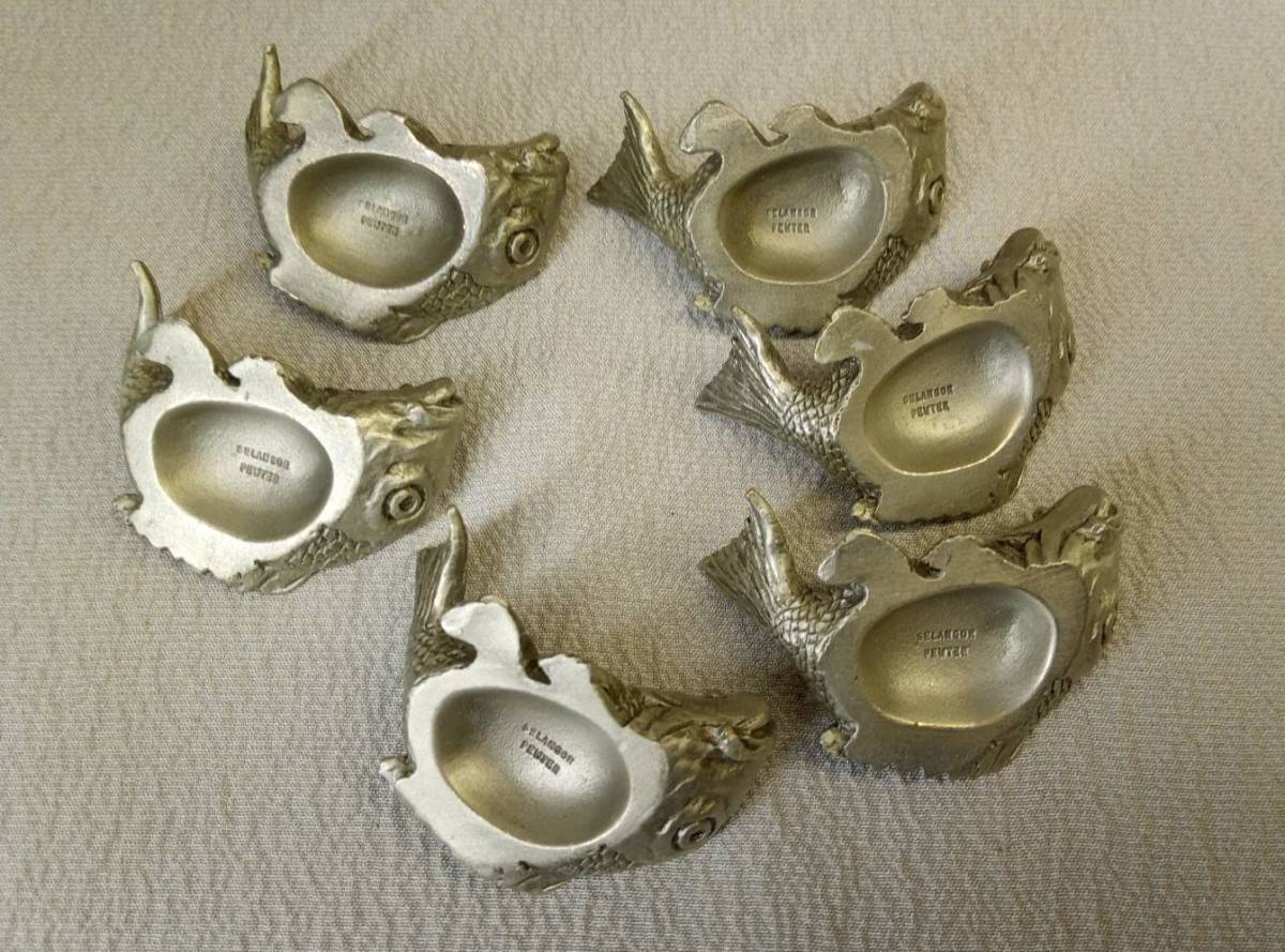 箱有】ROYAL SELANGOR ロイヤルセランゴール PEWTER 箸置き 長G「14621