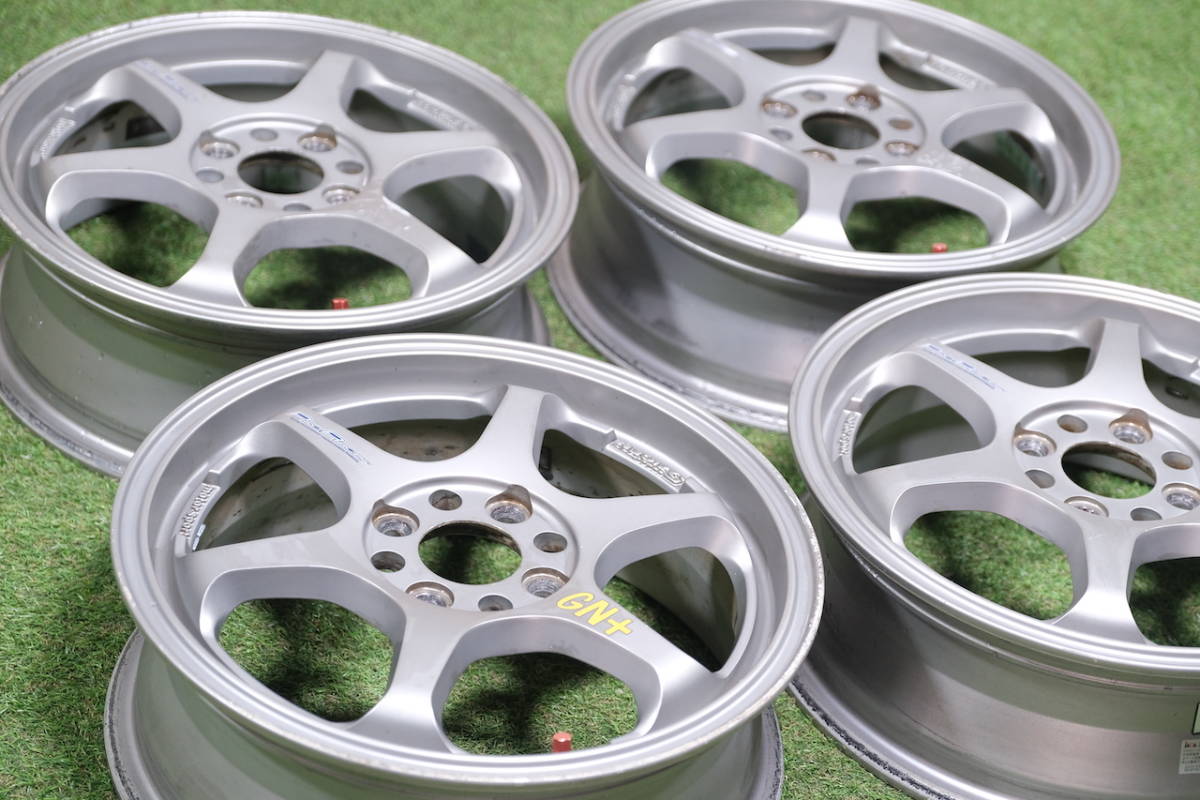 1円＜人気＞5ZIGEN PRORACER(プロレーサー) GN+ 15in 5J+45 PCD100 4本