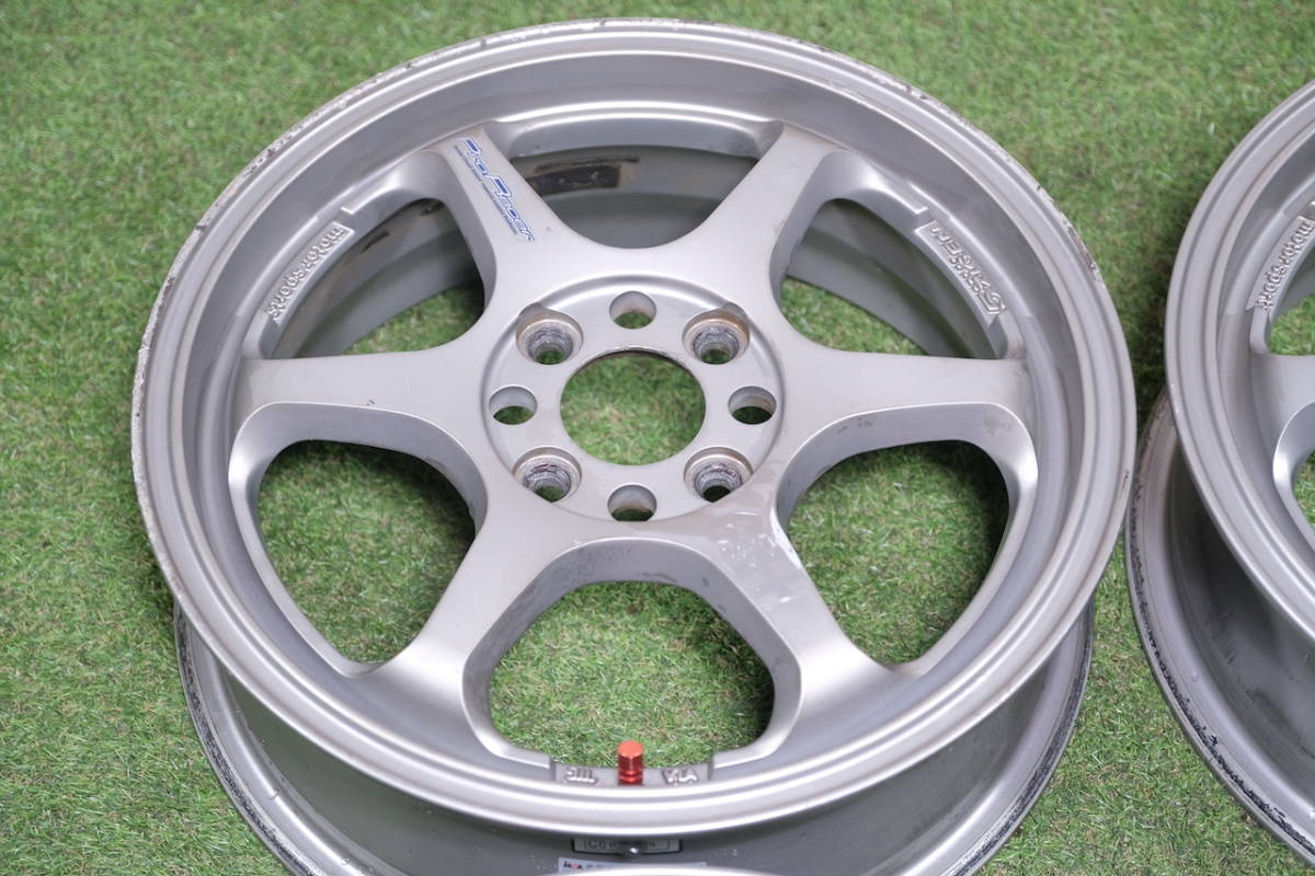 1円＜人気＞5ZIGEN PRORACER(プロレーサー) GN+ 15in 5J+45 PCD100 4本 