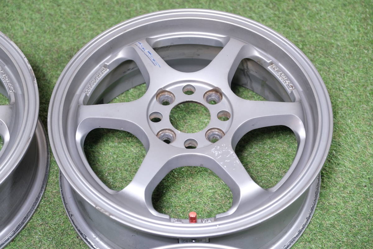 1円＜人気＞5ZIGEN PRORACER(プロレーサー) GN+ 15in 5J+45 PCD100 4本