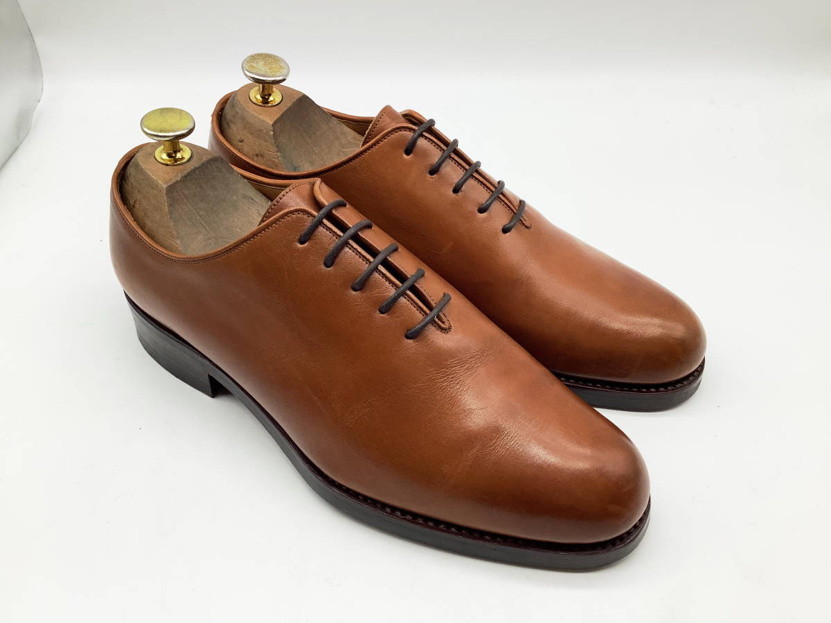 【使用僅美品】YANKO ヤンコ★ホールカットドレスシューズ グッドイヤー製 UK6 ★
