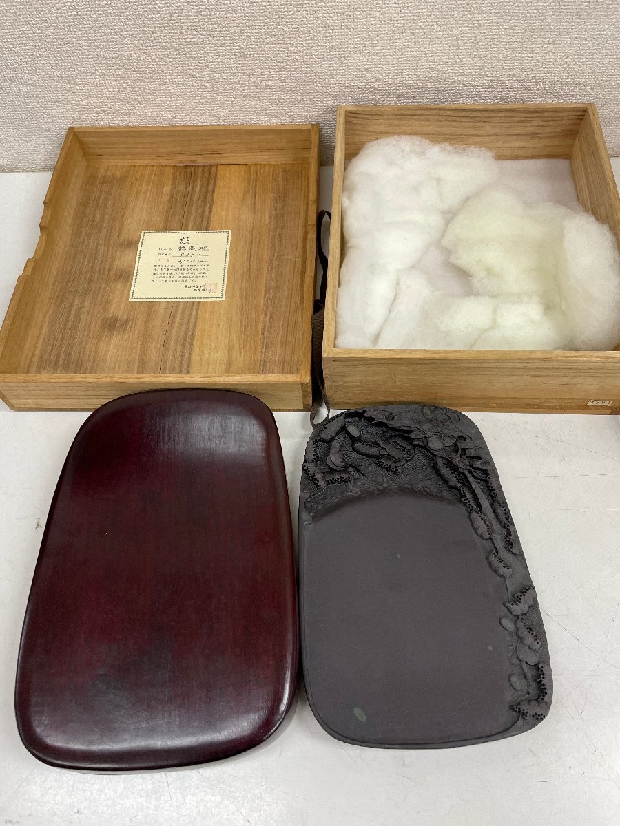 豊富な，最新作 &infin; レア 鶴亀硯 すずり 作品番号9394 箱付き 工芸品 端渓硯工 彫刻 アンティーク コレクション 中国 漆芸 OK14068(硯箱、文箱)｜売買されたオークション情報、yahooの商品情報をアーカイブ公 硯箱、文箱