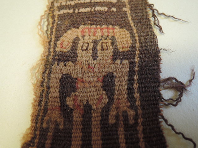 コプト布☆②/紀元4-6世紀/古代エジプト/コプト裂/古裂/コプト教徒/織物/骨董品/アンティーク/希少品