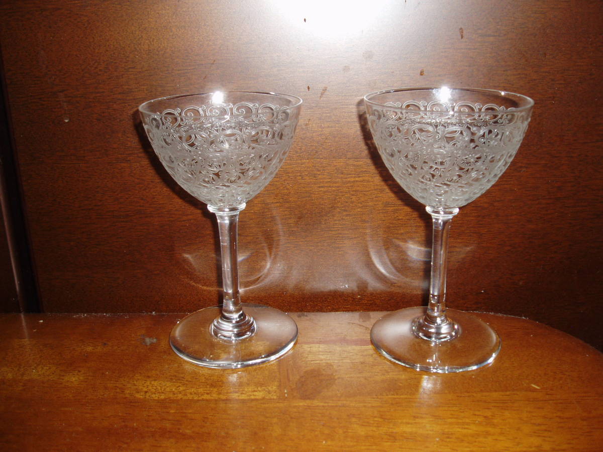 格安，安い オールドバカラ Baccarat グラス2個＜ローハン Rohan＞(クリスタルガラス)｜売買されたオークション情報、yahooの商品情報をアーカイブ公開 - オークファン クリスタルガラス