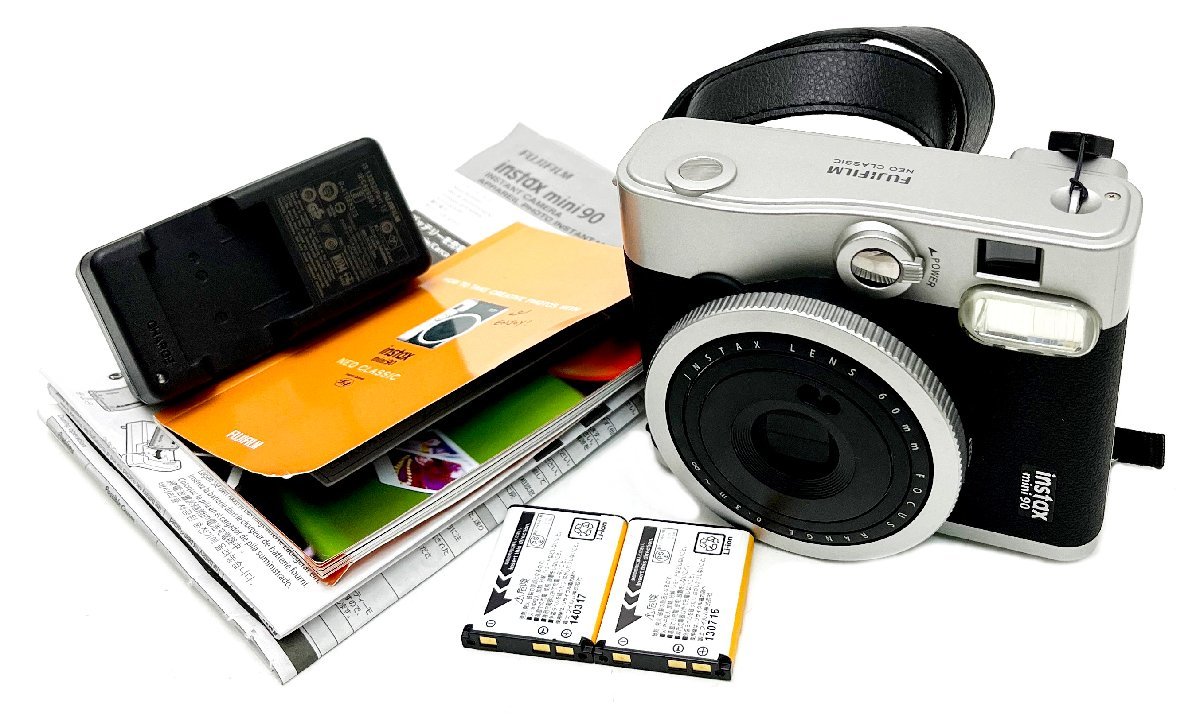 中古】 FUJIFILM フジフイルム instax mini 90 ネオクラシック チェキ 
