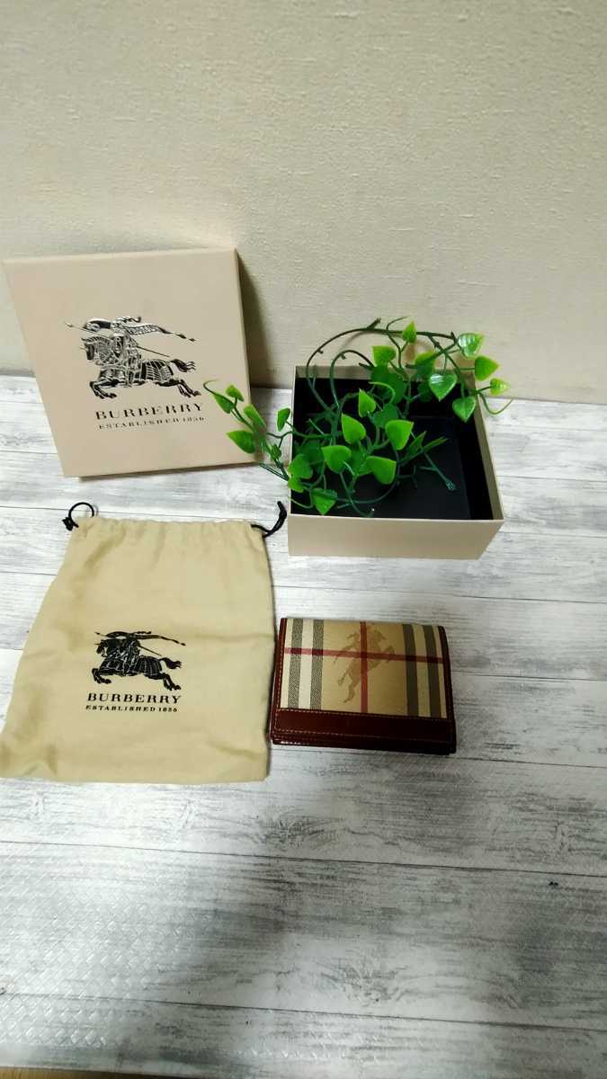 ケース 付属品付き ほぼ 未使用 BURBERRY バーバリー カードケース 名刺入れ Burberry バーバリー　カードケース　ほぼ未使用