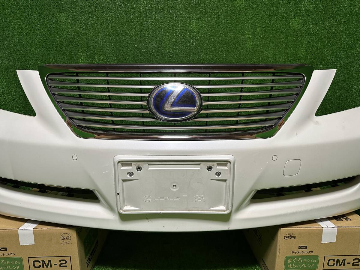 40系 トヨタ レクサスLS460 前期 純正フロントバンパーフェース グレー
