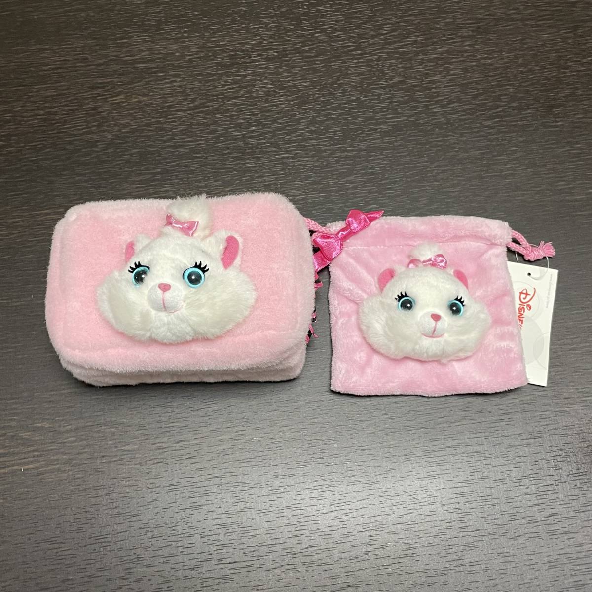 レア？未使用品！おしゃれキャットマリーちゃん・ふわふわ系小物入れと 