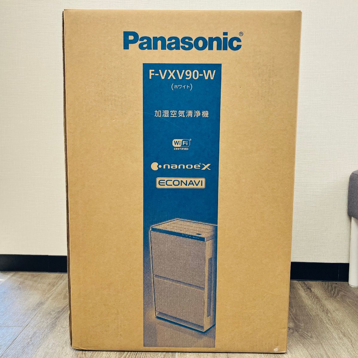 △【送料無料】Panasonic 加湿空気清浄機 ナノイーX F-VXV90-W