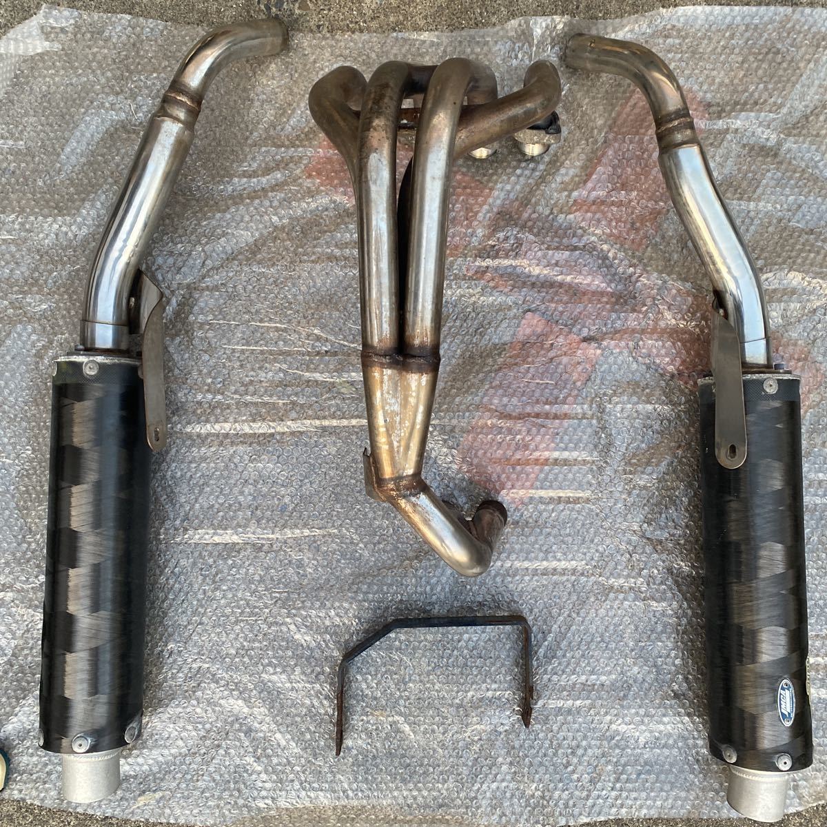 ホーネット250用SP忠男スーパーコンバット2本出しフルエキゾースト 