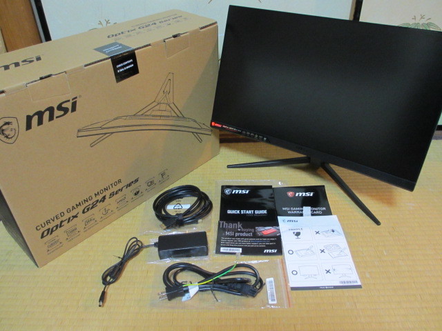 MSI【OptixG24C4】23.6インチ フルHD湾面型モニター 中古美品