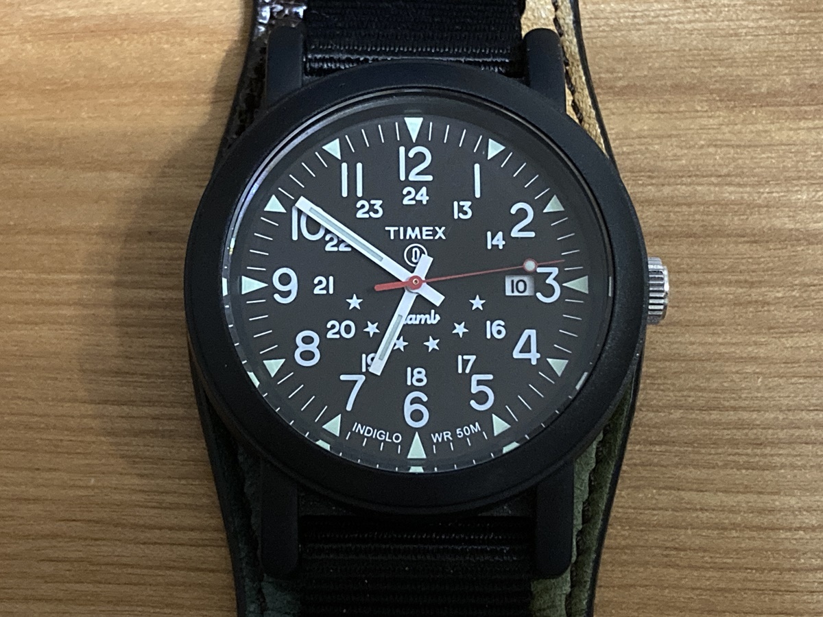 glamb×TIMEX×JAM HOME MADE 腕時計 GB16JAM/AC01 グラム×タイメックス×ジャムホームメイド オーバーサイズキャンパー ジャンク扱い