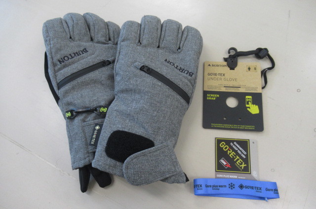 BURTON　GORE-TEX ゴアテック　UNDER GLOVE付 手袋 スノーボード スキー スマホ対応