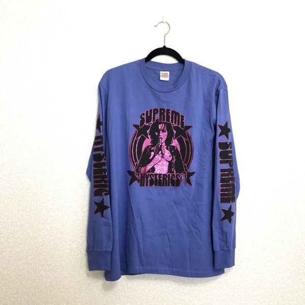 KT0172【本物保証】 Supreme × HYSTERIC GLAMOUR シュプリーム ヒステリックグラマー ヒスガール Tee M / ロンT 長袖 Tシャツ パープル 紫