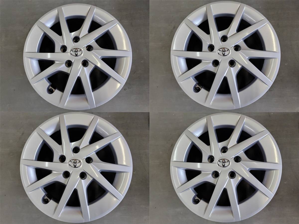 送料無料 キャップ美品【トヨタ プリウス アルファ 純正 4本】16インチ 6.5J +39 PCD114.3 5H プリウスα アルミホイール ホイールのみ