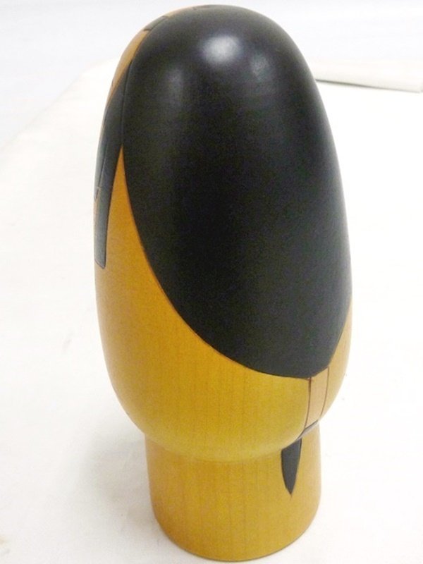 こけし 佐藤翠崕 在銘・印章 創作こけし (全長約 45cm) 古道具 欅