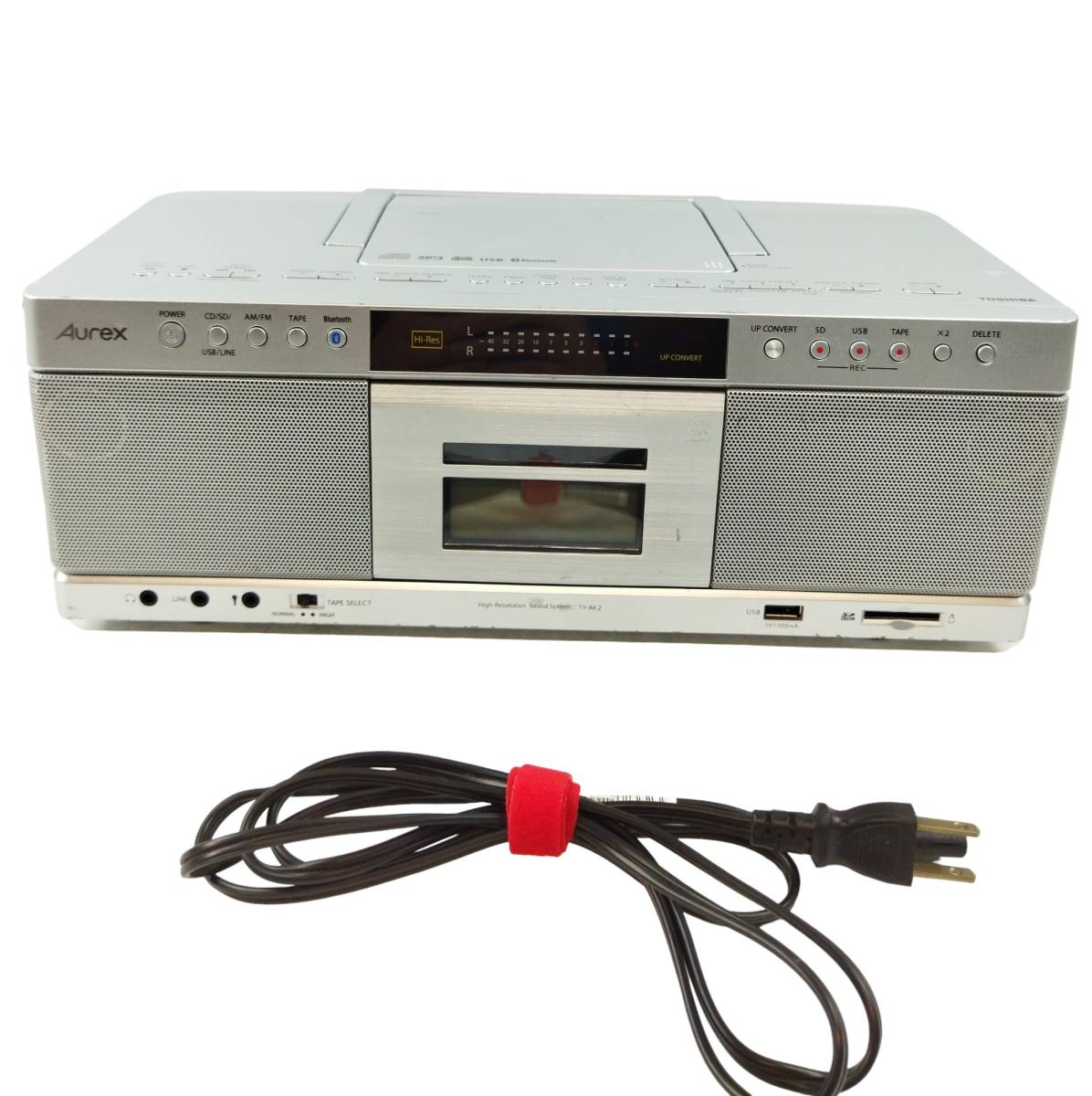 【N717】★中古・現状品・動作未確認★TOSHIBA 東芝　SD/USB/CD ラジオカセットレコーダー　TY-AK2　2021年製　オーディオ機器　ジャンク品