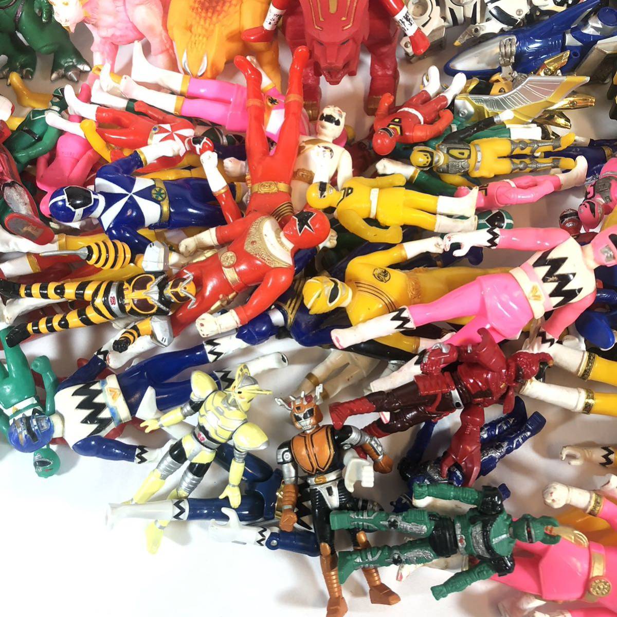 大量 まとめ スーパー戦隊 戦隊モノ フィギュア ソフビ 人形 ヒーロー