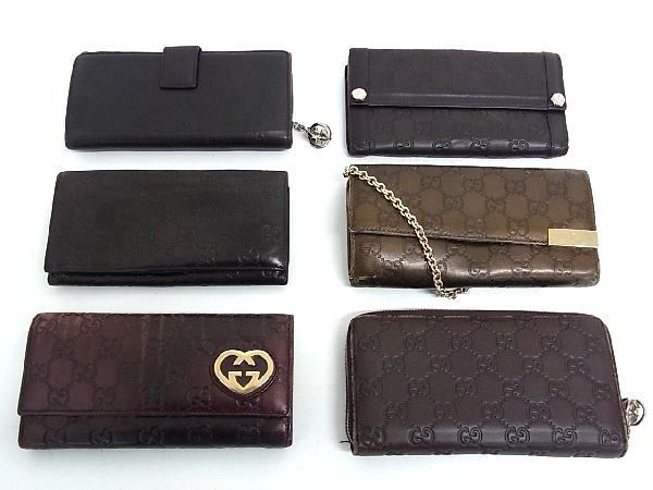 極美品✨グッチ　折り財布　GG柄　レザー 1円 GUCCI グッチ グッチシマ GG柄 レザー 二つ折り ラウンド