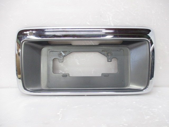 ★ HILUX SURF ハイラックス サーフ 180 185 純正 リア ナンバー フレーム ガーニッシュ メッキ 76811-35070 (B031946)