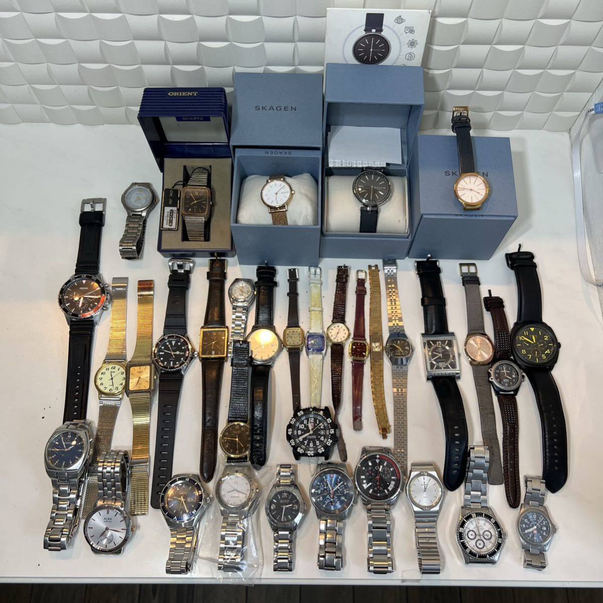 ジャンク品 腕時計 ORIENT LUMINOX GIVENCHY COACH ELGIN TECHNOS 