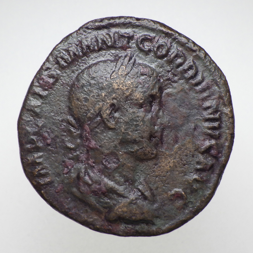 1170512] 【古代ローマコイン】Gordian III（ゴルディアヌス3世）クリーニング済 ブロンズコイン 銅貨(Yx2Pg278js)