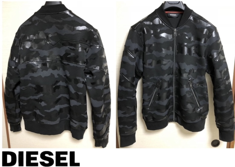 低価，高品質 定価52 800円DIESELディーゼルS-MELLO-A JACKETネオプレン素材カモフラ迷彩ZIPUPジャケットBLACKjoggKROOLEYSTRUKTHOMMER(ジャンパー、ブルゾン)｜売買されたオークション情報、yahooの商品情報をアーカイブ 男性用