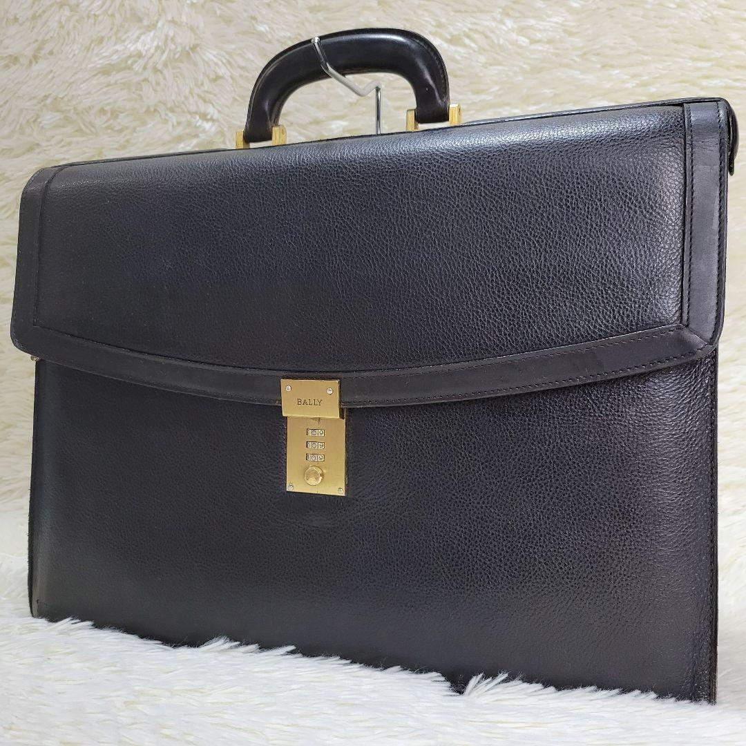 BALLY バリーブリーフケースビジネスバッグダイヤル錠レザーA4可